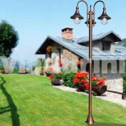 Lampione da esterno in alluminio pressofuso made in Italy, Anusca