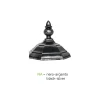 Lampione da Esterno 3 Luci in Alluminio Stile Vintage Made in Italy - Leona
