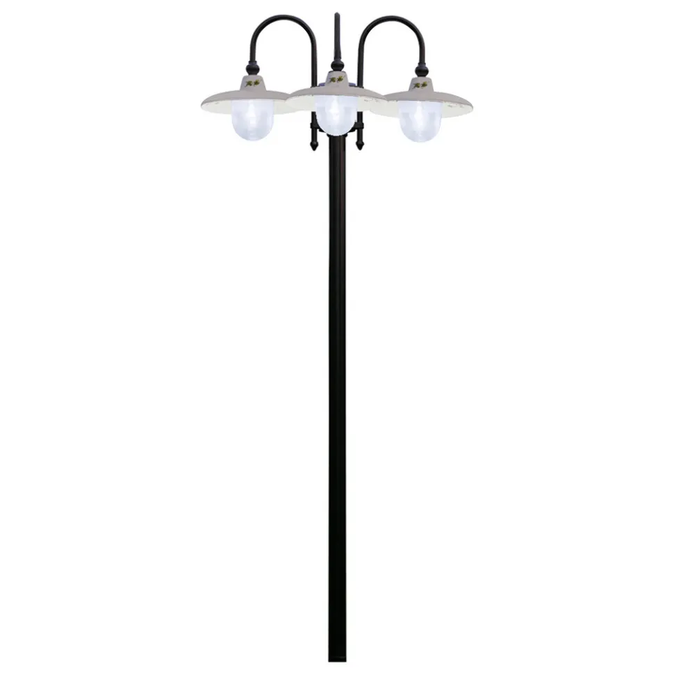 Lampione da Giardino in Alluminio a 1 o 2 o 3 Luci Design - Campobasso