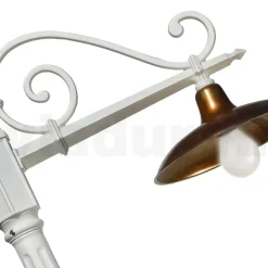 Lampione da Giardino Vintage in Alluminio e Ottone Made in Italy - Adela