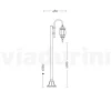 Lampione da Giardino Vintage in Alluminio Antracite Made in Italy - Impero