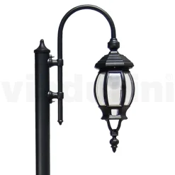 Lampione da Giardino Vintage in Alluminio Antracite Made in Italy - Impero