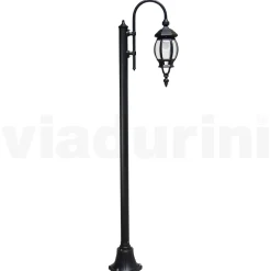 Lampione da Giardino Vintage in Alluminio Antracite Made in Italy - Impero