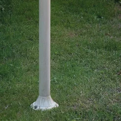 Lampione Esterno Alluminio Bianco e Decoro Fiori Dipinti a Mano - Imperia