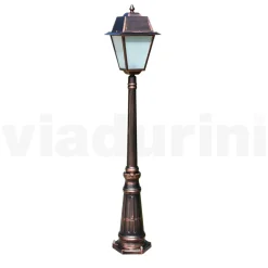 Lampione Giardino Stile Vintage in Alluminio e Vetro Made in Italy - Doroty