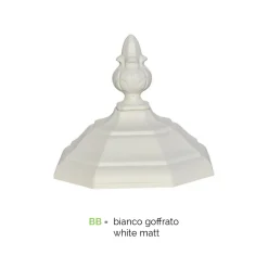 Lampione Giardino Stile Vintage in Alluminio Bianco Made in Italy - Dodo