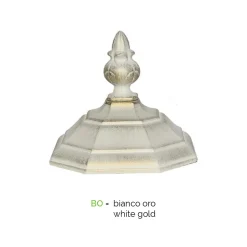 Lampione Giardino Stile Vintage in Alluminio Bianco Made in Italy - Dodo