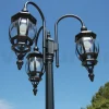 Lampione 3 Luci Stile Vintage in Alluminio Antracite Made in Italy - Impero