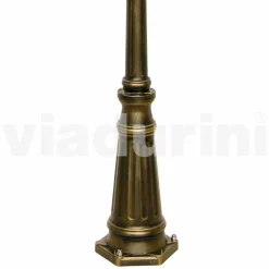 Lampione per esterno a due luci in alluminio made in Italy, Kristel