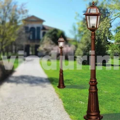 Lampione per esterno in alluminio pressofuso made in Italy, Kristel
