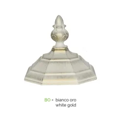 Lampione Stile Vintage in Alluminio Bianco Realizzato in Italia - Dodo
