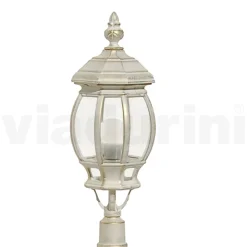 Lampione Stile Vintage in Alluminio Bianco Realizzato in Italia - Dodo