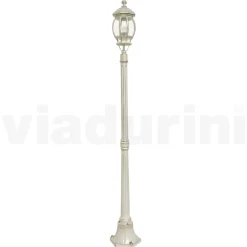 Lampione Stile Vintage in Alluminio Bianco Realizzato in Italia - Dodo