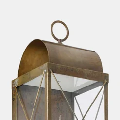 Lanterna a Parete con Candela Design Classico in Ottone - Lanterne by Il Fanale