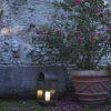 Lanterna da giardino con candela in ferro o ottone Il Fanale