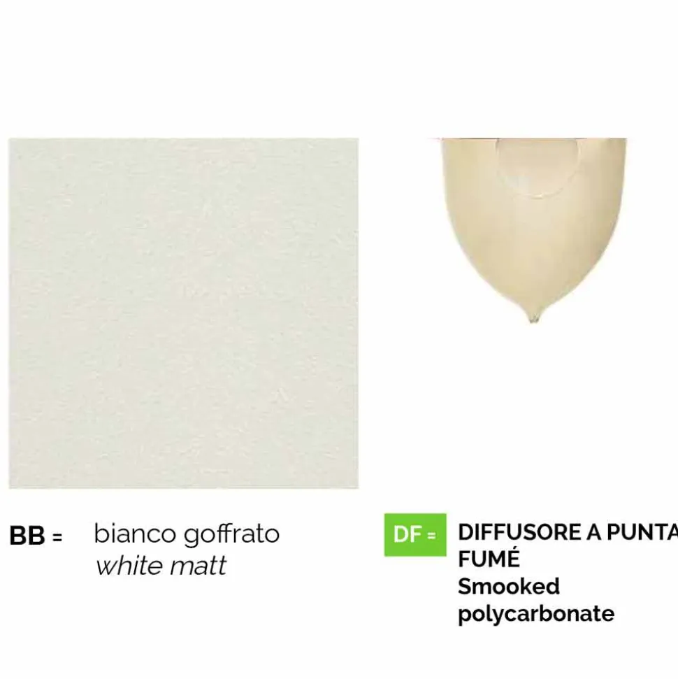 Lanterna da parete da esterno in alluminio bianco made in Italy,Anusca