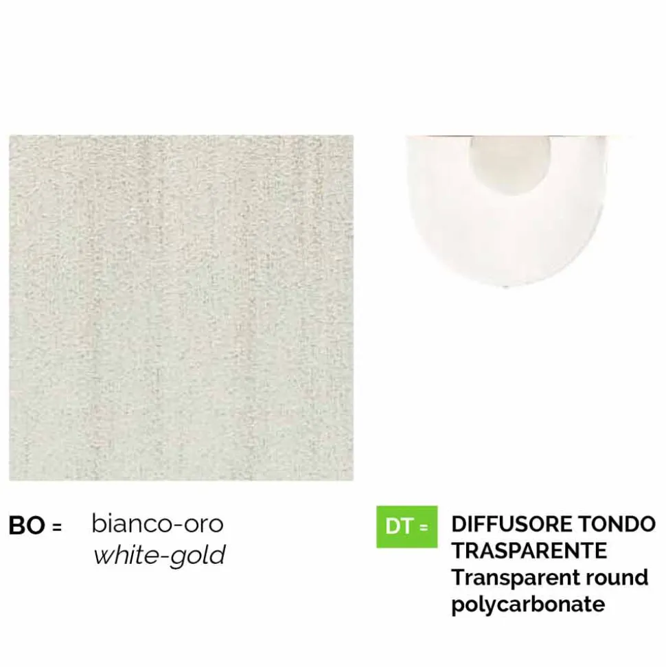 Lanterna da parete da esterno in alluminio bianco made in Italy,Anusca