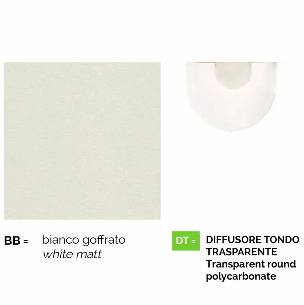 Lanterna da parete da esterno in alluminio bianco made in Italy,Anusca