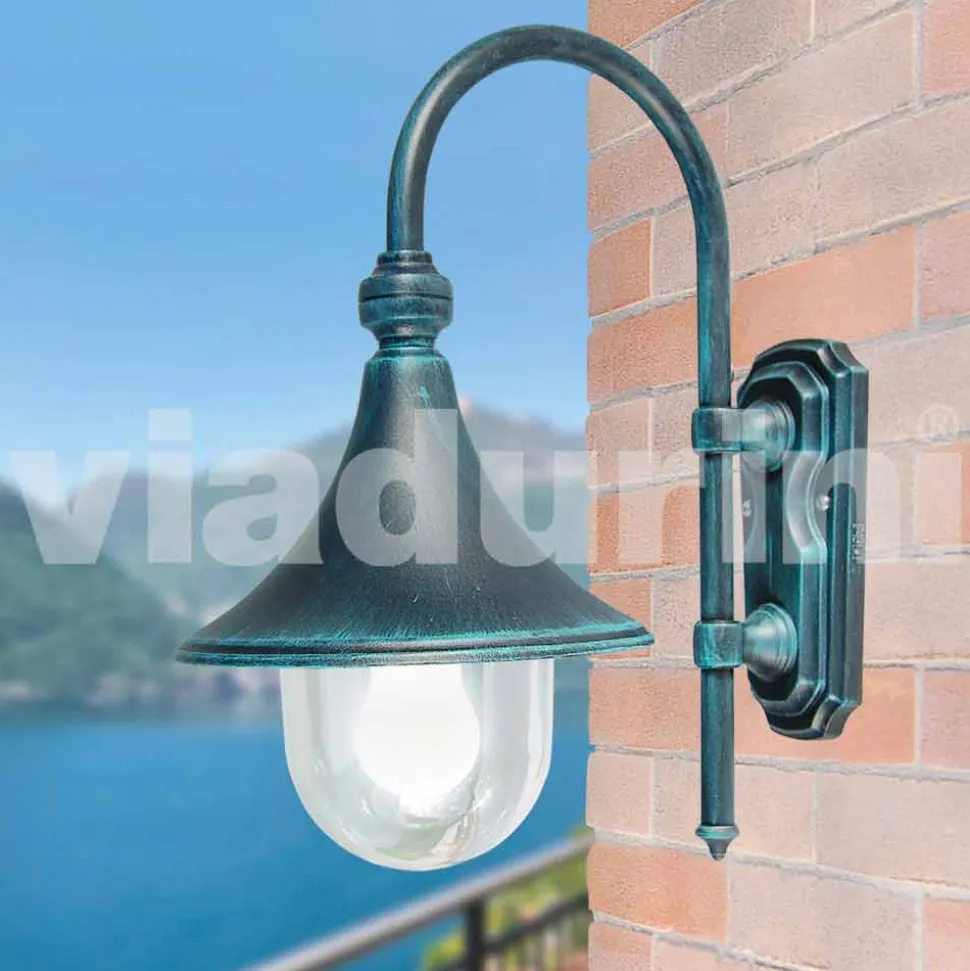 Lanterna da parete da giardino in alluminio made in Italy, Anusca