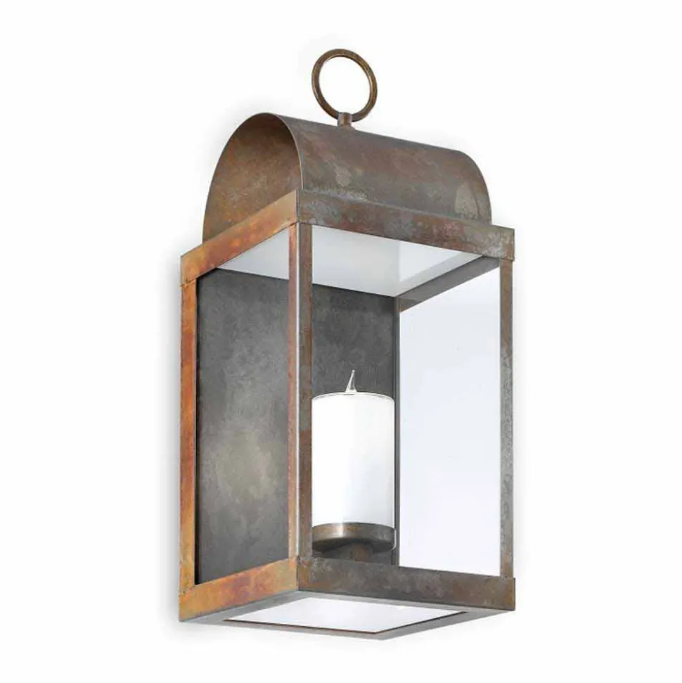 Lanterna da parete per esterno in ferro o ottone Il Fanale