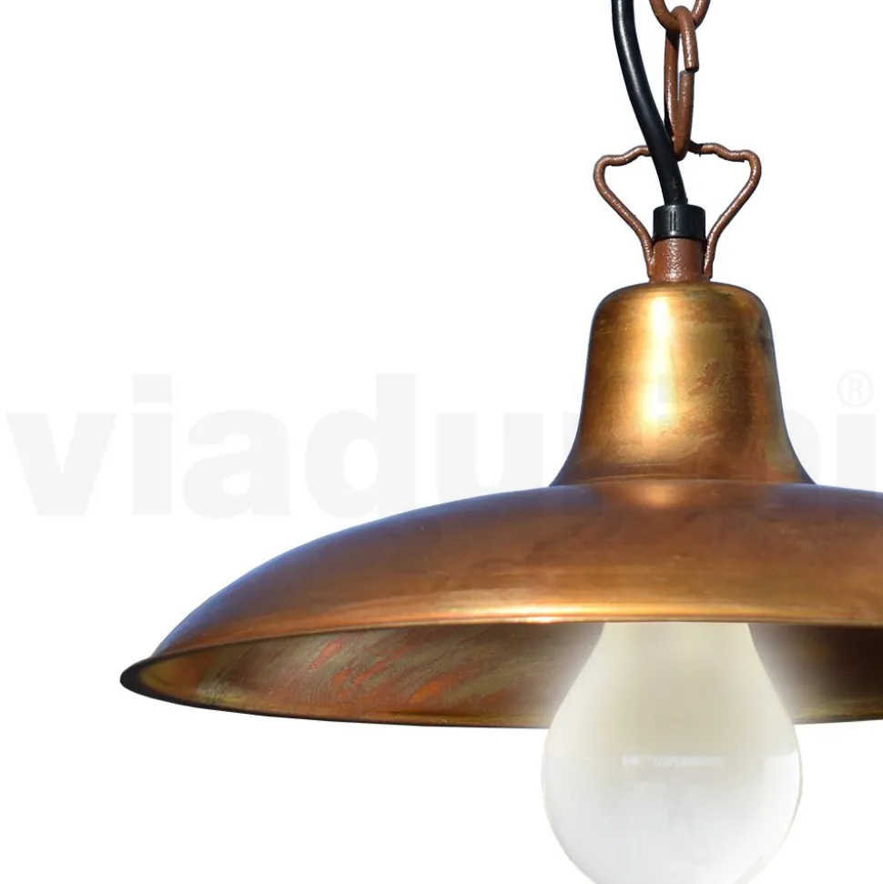 Lanterna per Esterno Vintage in Alluminio e Ottone Made in Italy - Adela