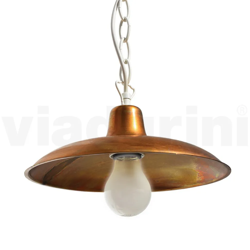 Lanterna per Esterno Vintage in Alluminio e Ottone Made in Italy - Adela