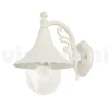 Lanterna per giardino a parete in alluminio bianco made in Italy,Anusca