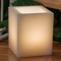 Lanterna Profumata in Cera Effetto Graffiato con Lumino Made in Italy - Famme