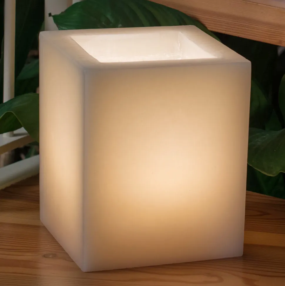Lanterna Profumata in Cera Effetto Graffiato con Lumino Made in Italy - Famme
