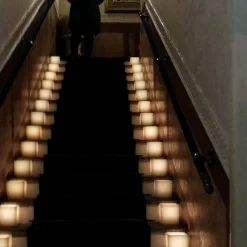 Lanterna Profumata in Cera Effetto Graffiato con Lumino Made in Italy - Famme
