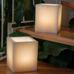 Lanterna Profumata in Cera Effetto Graffiato con Lumino Made in Italy - Famme