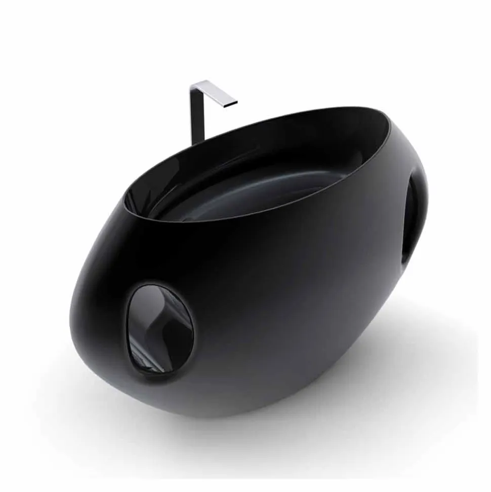 Lavabo a colonna design moderno Pandora made in Italy