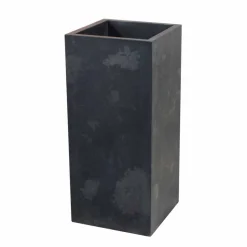 Lavabo a Colonna in Pietra Naturale Nero modello Balik