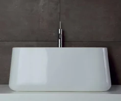 Lavabo Alto da Appoggio Moderno in Ceramica Made in Italy Oliena