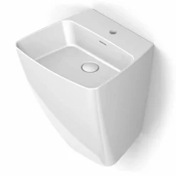 Lavabo a parete di design moderno in ceramica prodotto in Italia,Goran
