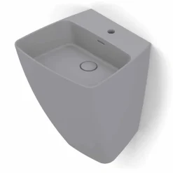 Lavabo a parete di design moderno in ceramica prodotto in Italia,Goran