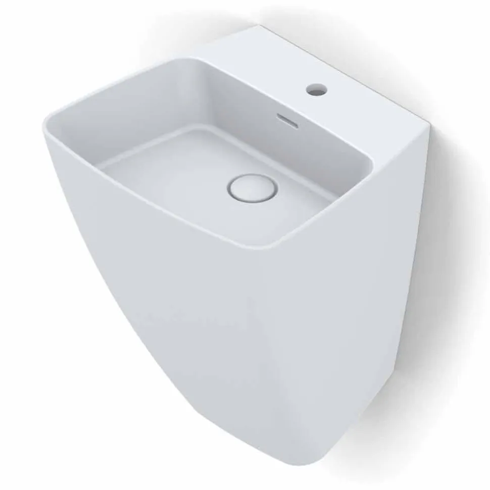 Lavabo a parete di design moderno in ceramica prodotto in Italia,Goran