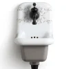 Lavabo a Sospensione in Ceramica a Fantasia Stile Vintage 26 cm - Jordan