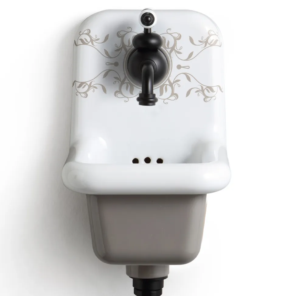 Lavabo a Sospensione in Ceramica a Fantasia Stile Vintage 26 cm - Jordan