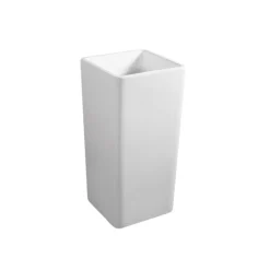 Lavabo a Terra Freestanding Quadrato in Ceramica dal Design Moderno - Papavero