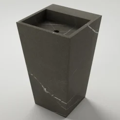 Lavabo Bagno a Colonna in Gres Porcellanato Realizzato in Italia - Baia