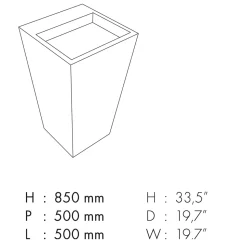 Lavabo Bagno a Colonna in Gres Porcellanato Realizzato in Italia - Baia