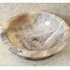 Lavabo bagno da appoggio in pietra onice naturale Ana, fatto a mano