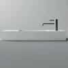 Lavabo Bagno da Appoggio o Parete in Ceramica Realizzato in Italia - Act