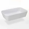 Lavabo Bagno da Appoggio Rettangolare in Resina Opaca Made in Italy – Cavan