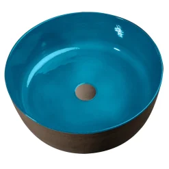 Lavabo Bagno in Argilla con Interno Smaltato Made in Italy - Tatiana