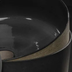 Lavabo Bagno in Argilla Refrattaria Tornito a Mano Made in Italy - Tatiana