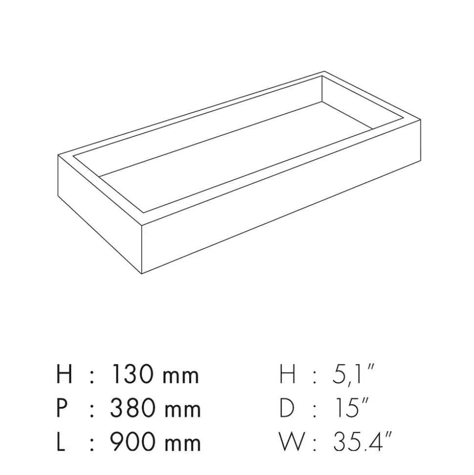 Lavabo Bagno in Gres Porcellanato Effetto Marmo Made in Italy - Ludmilla