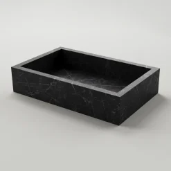 Lavabo Bagno in Gres Porcellanato Effetto Marmo Made in Italy - Ludmilla