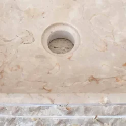 Lavabo bianco da appoggio ovale Cora, pezzo unico fatto a mano